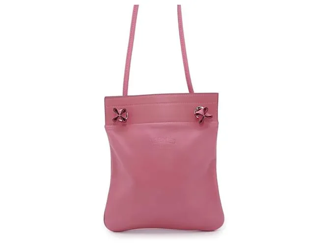 Aline Hermès Borsa a Spalla Hermes Kara in Rosa Azalee