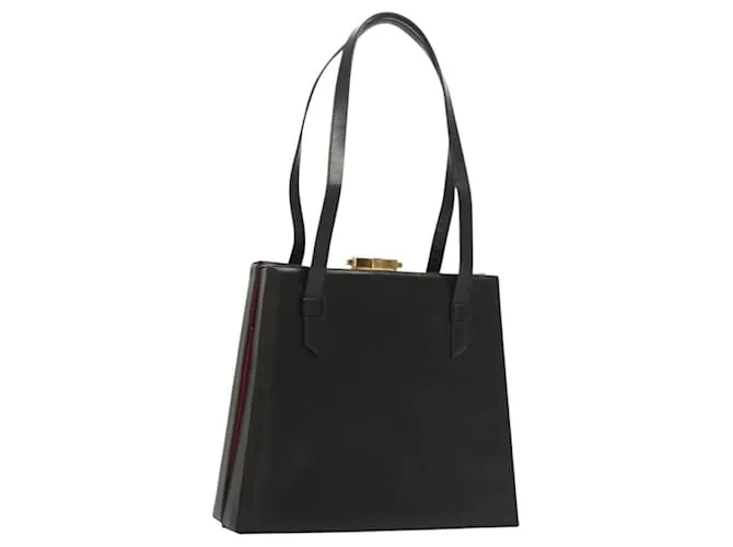 Céline Borsa a spalla in pelle nera Auth sw451 Nero