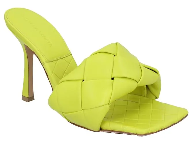 Sandali mule Intrecciato Lido di Bottega Veneta Verde