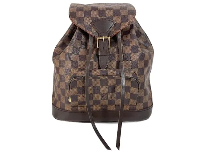 Zaino Montsouris MM Damier Louis Vuitton Marrone