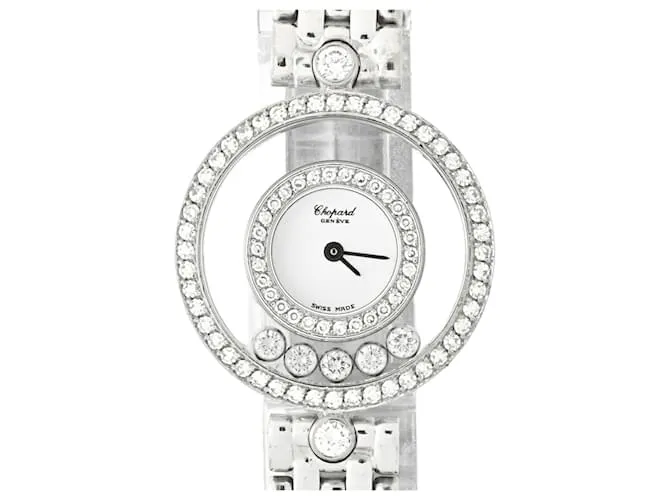Orologio al quarzo Chopard Happy Diamonds 20 3957 K18WG con diamanti
