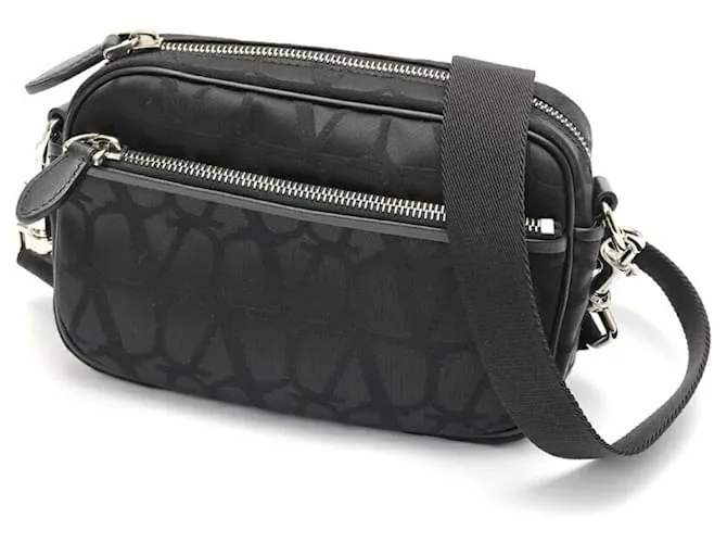 Borsa a Spalla in Nylon Valentino Nero