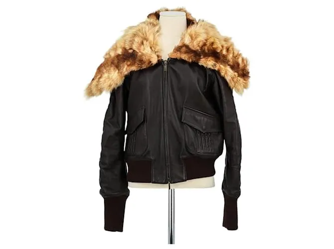 Kenzo Giacca in pelliccia marrone