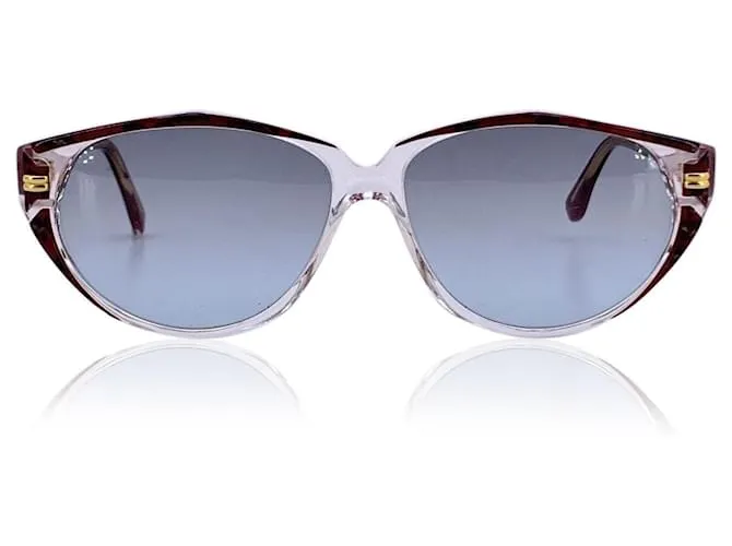 Givenchy Occhiali da sole vintage chiari e rossi G 017 57/13 135mm Rosso