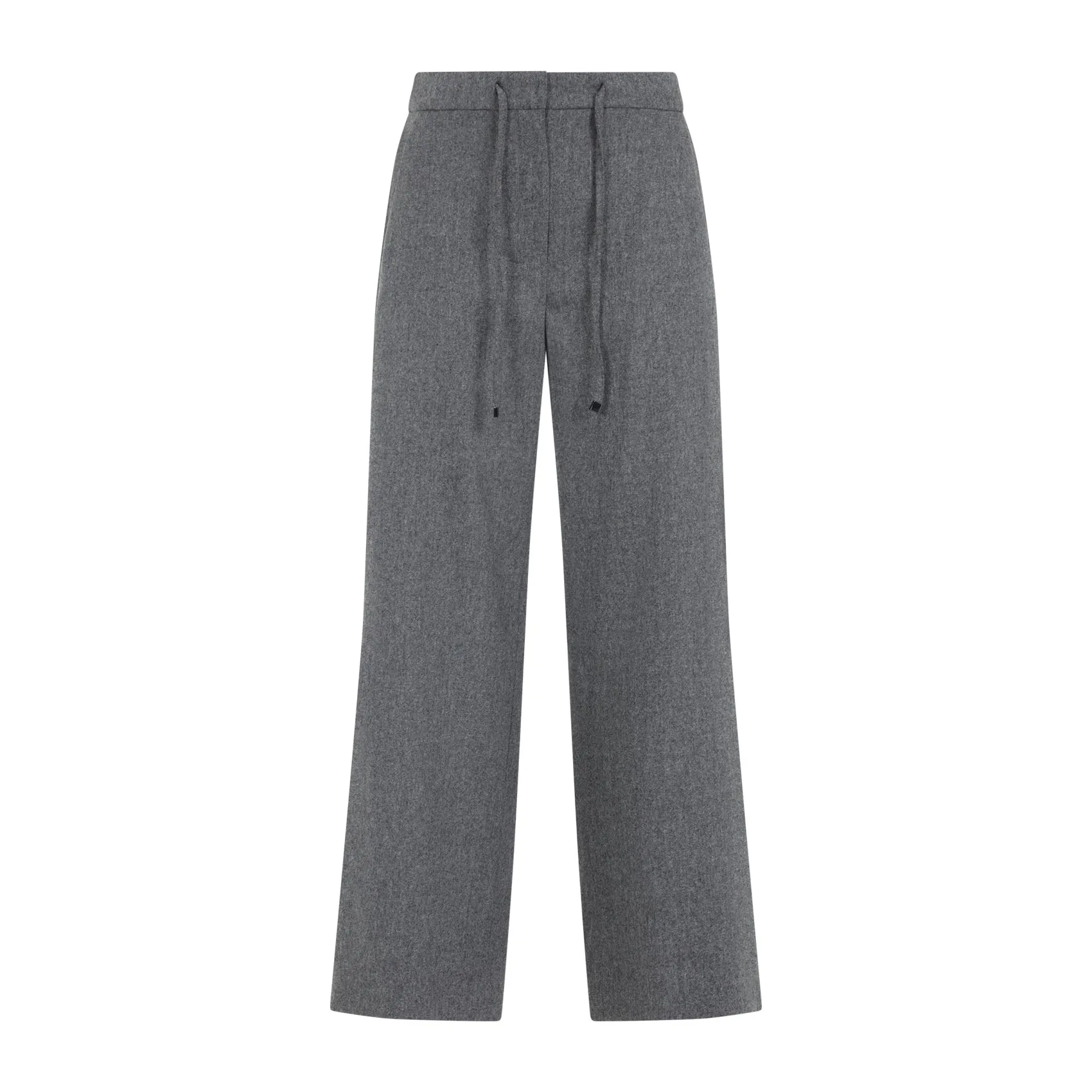 Grey Virgin Wool Floria Cropped Pants