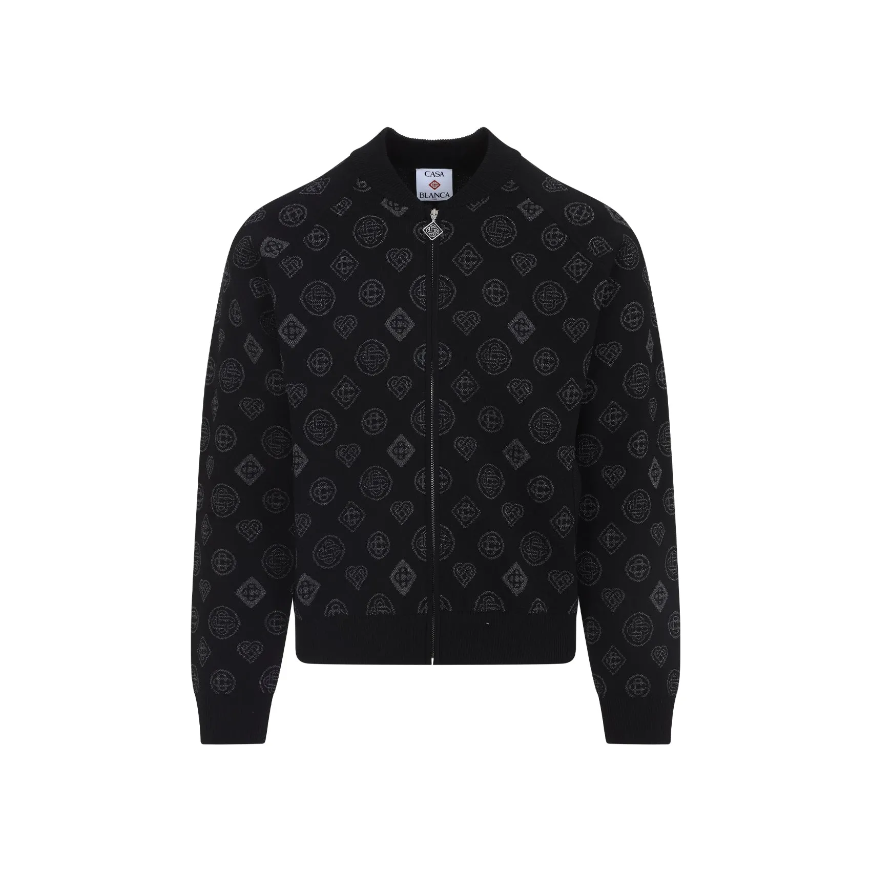 Black City Jacquard Bomber Jackets