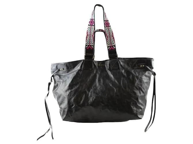 Isabel Marant Borsa tote in pelle nera Nero