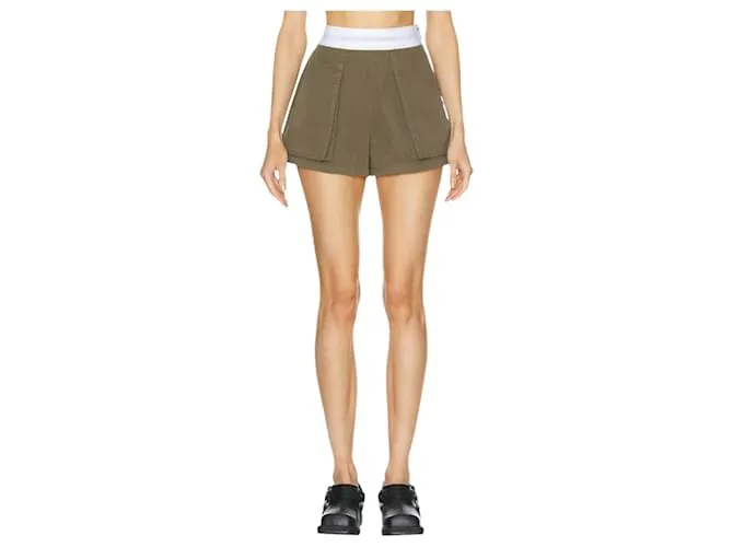 Short cargo a vita alta Alexander Wang US6 Cachi