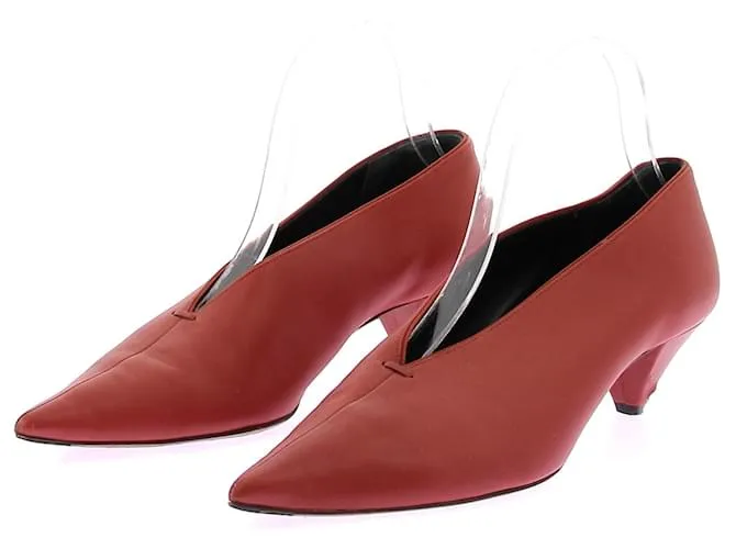 Céline Scarpe con tacco rosse Rosso