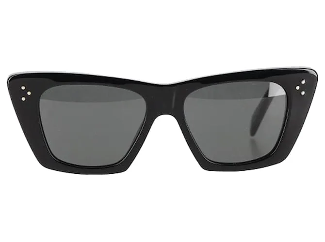 Céline Occhiali da sole Celine a forma di gatto in acetato nero