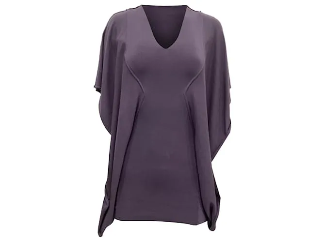 Blusa tunica Rick Owens in viscosa viola Porpora