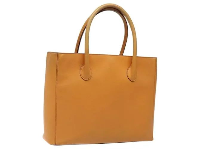 Céline Borsa a mano CELINE in pelle arancione Auth bs25161