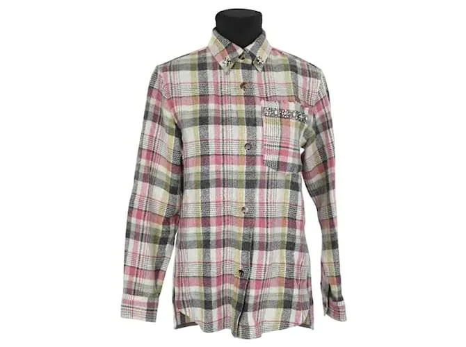 Isabel Marant Camicia overshirt in lino rosa