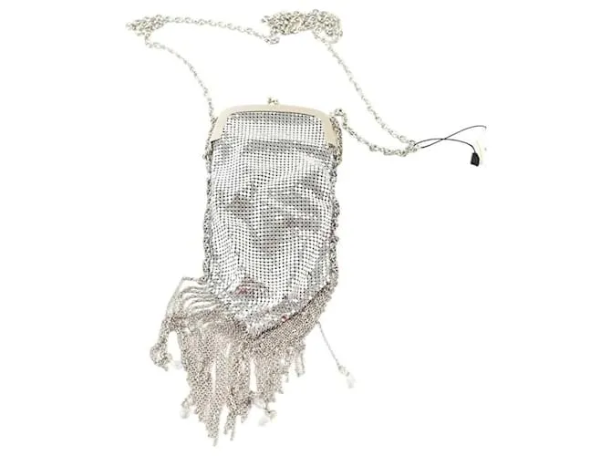 Paco Rabanne Borsa a spalla argento