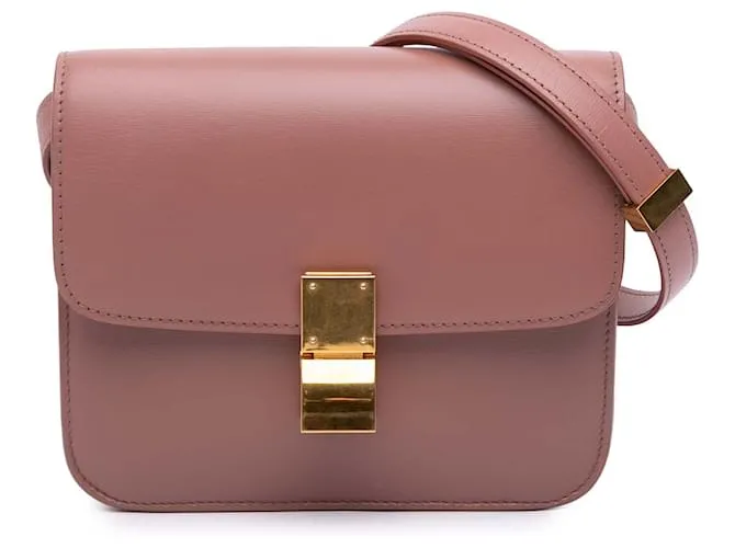 Classic Box Céline Celine Pink Teen Pelle di Vitello Scatola Classica Rosa D'oro