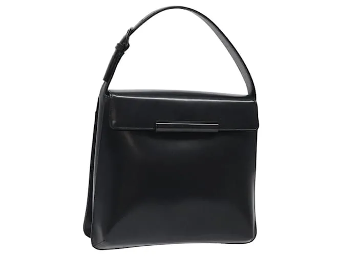 Borsa a mano GIVENCHY in pelle nera Auth bs25658 Nero