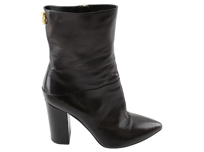 Valentino Stivali in pelle neri Nero