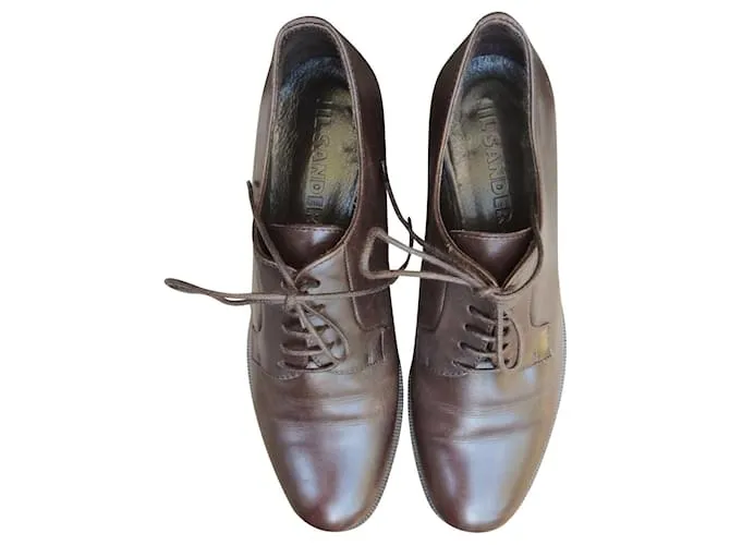 Jil Sander Stringate Marrone scuro