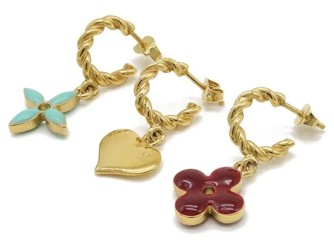 Set di orecchini Sweet Monogram Louis Vuitton D'oro Metallico