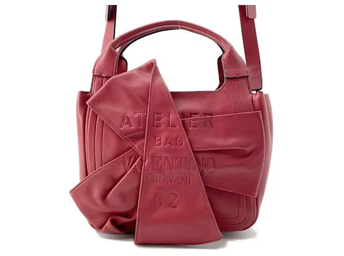 Borsa a Spalla in Pelle Valentino Atelier Rosso