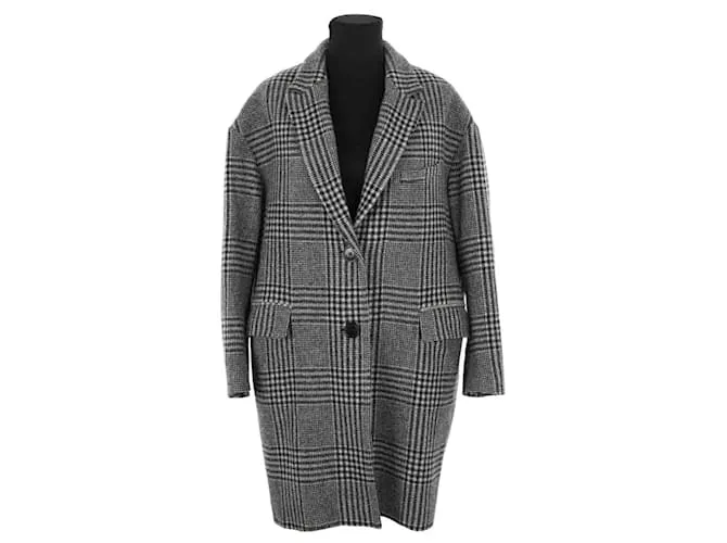 Isabel Marant Etoile Cappotto di lana grigio