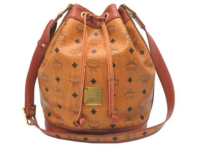 Borsa a Spalla MCM da Donna in Pelle Marrone