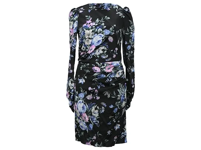 Abito mini stampato floreale Zimmermann in seta multicolore