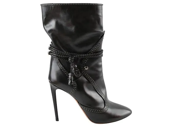 Alaïa Stivali in pelle neri Nero