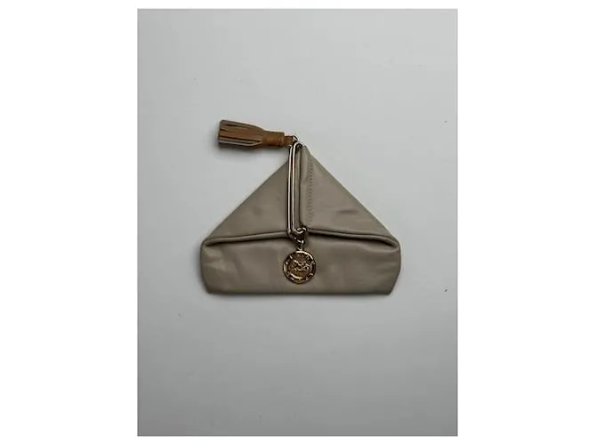 Céline Portacarte in pelle vintage Celine beige