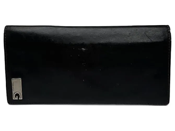 Porta ID in pelle vintage Givenchy nero
