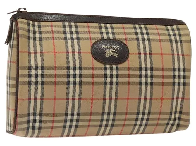 Autre Marque Borsa a mano in tela beige Burberrys Nova Check Auth bs25814