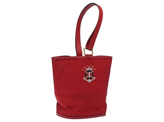 Céline Borsa a mano CELINE Rossa Oro Auth 122139 Rosso D'oro