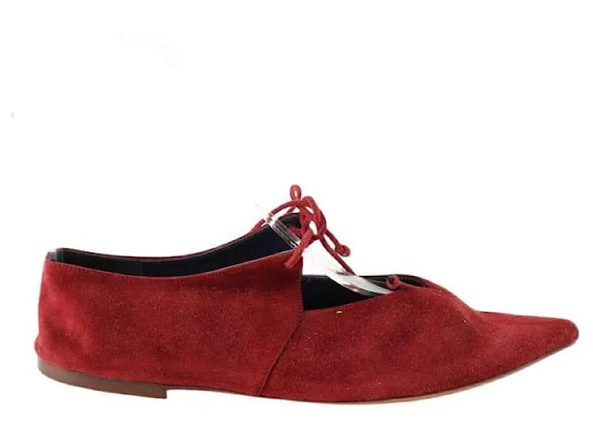 Céline Ballerine in suede bordeaux Bordò