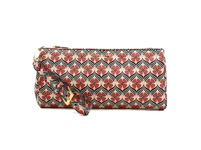 Borsa a mano in pelle Miu Miu Rosso Multicolore