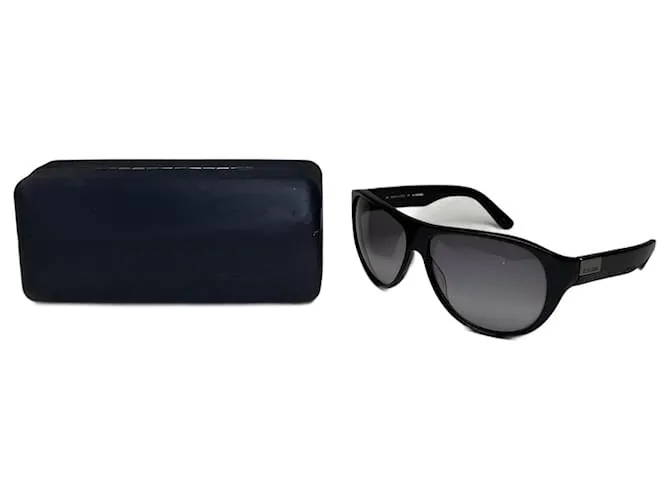 Occhiali da sole vintage Jil Sander neri Nero