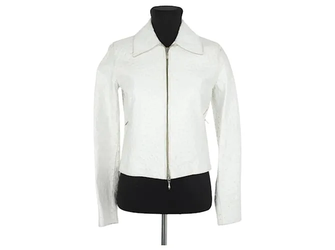 Givenchy Giacca di pelle bianca Bianco