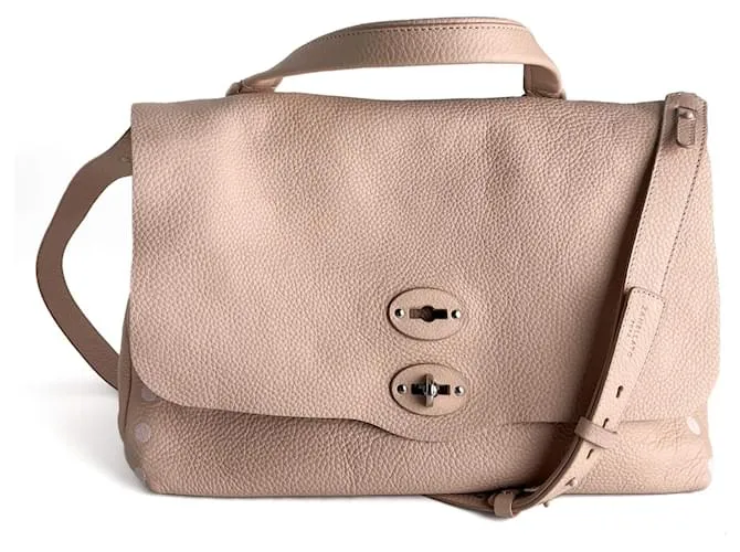 Zanellato Borsa a spalla Postina Medium in pelle, 2 modi, rosa