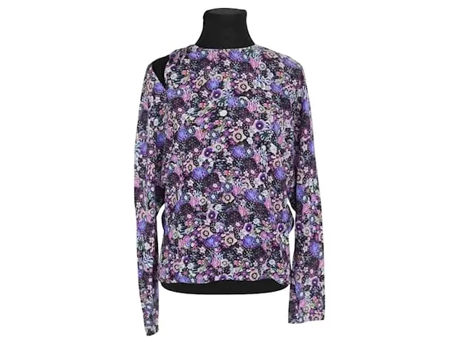 Isabel Marant Blusa di seta viola Porpora