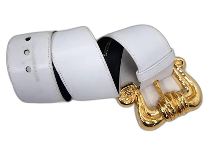 Christian Lacroix cintura bianca vintage anni 80 Bianco