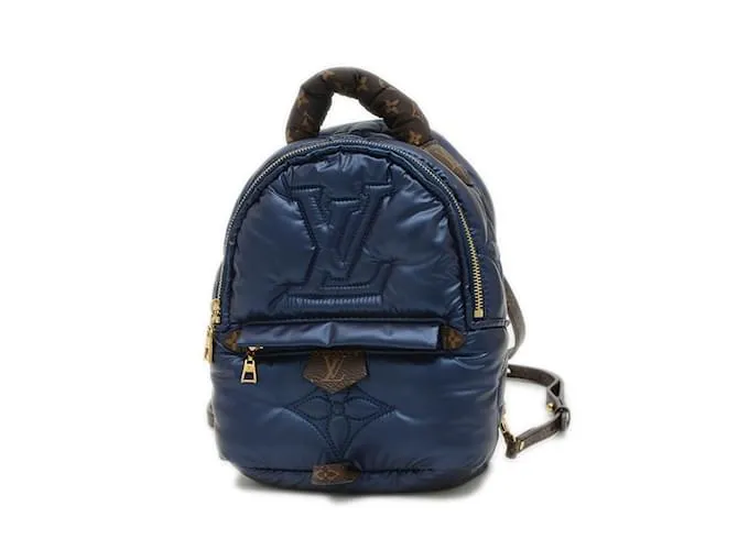 Zaino MINI Palm Springs Monogram Louis Vuitton Blu Monogramma