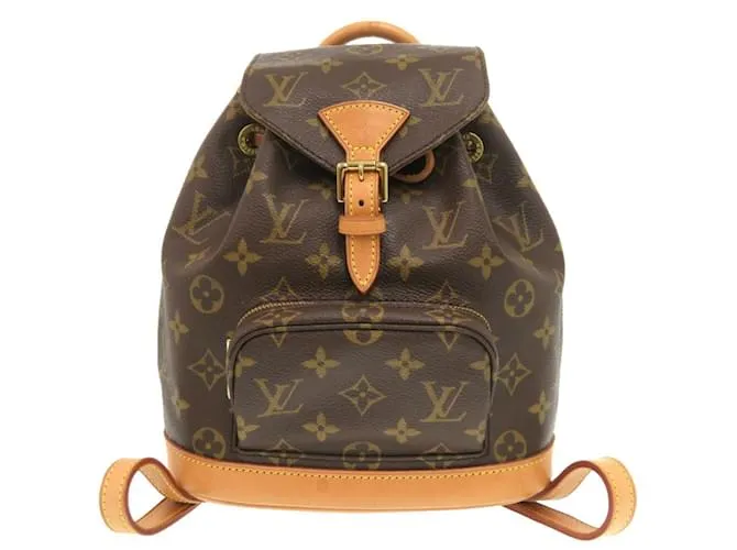 Zaino Mini Montsouris Monogram Louis Vuitton Marrone Monogramma