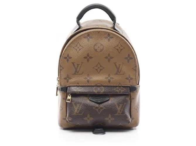 Zaino Mini Palm Springs Monogramma Reverse Louis Vuitton Marrone