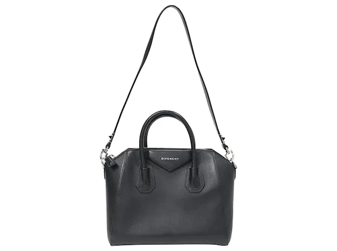 Borsa Antigona Piccola Givenchy in pelle nera grana Nero