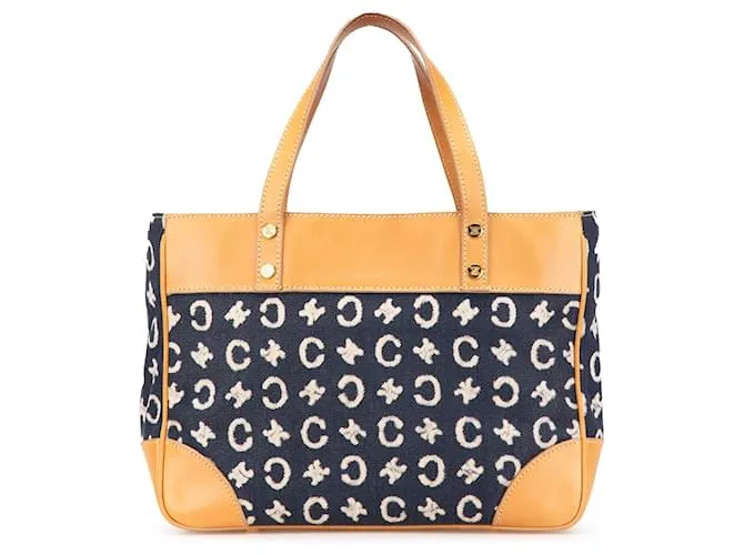 Céline Borsa a mano in denim Macadam Celine Blue Blu navy