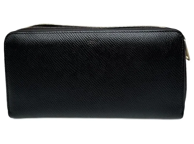 Céline Portafoglio in pelle vintage Celine nero con difetto