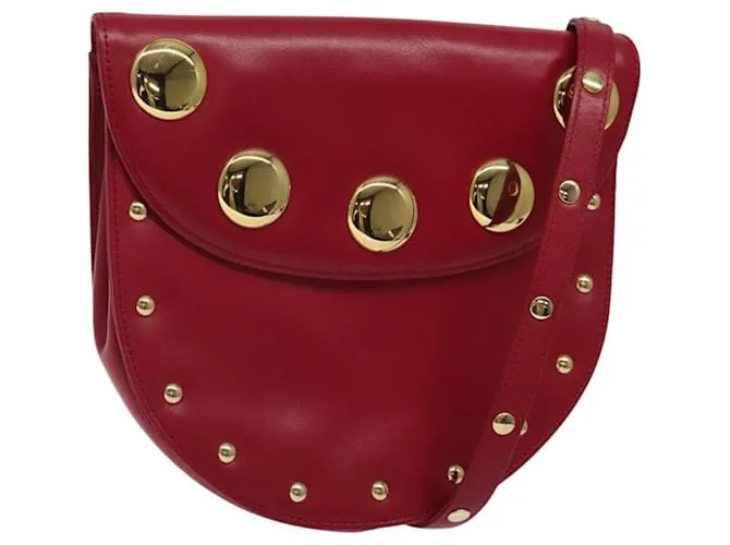 Borsa a Spalla GIVENCHY in Pelle Rossa Dorata Auth 120947 Rosso D'oro