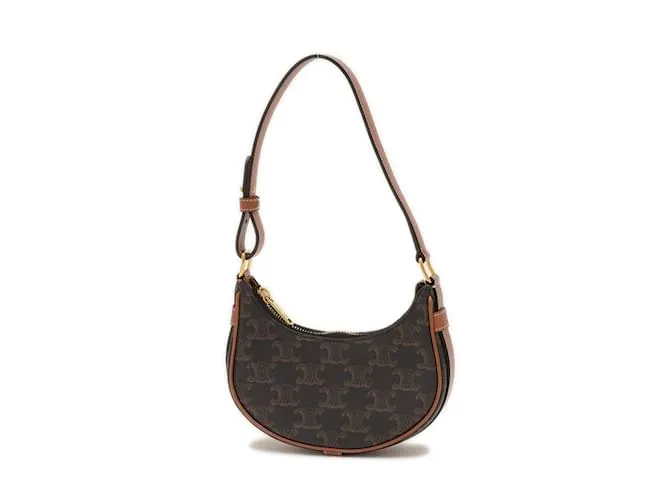 Céline Pochette Mini Borsa Celine Triomphe Ava Marrone Nero
