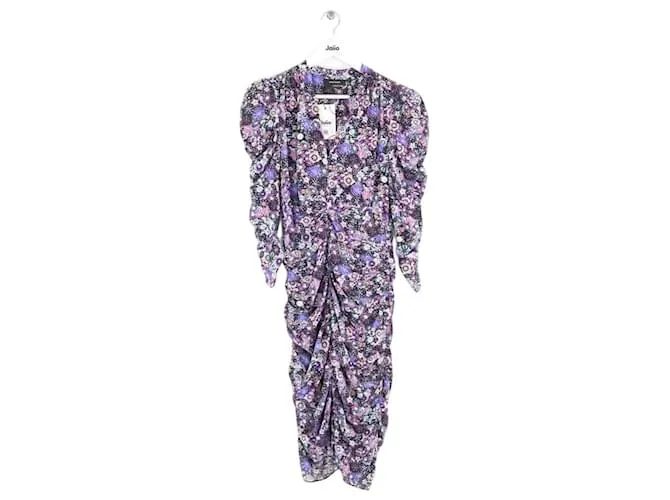 Isabel Marant Abito in seta viola Porpora