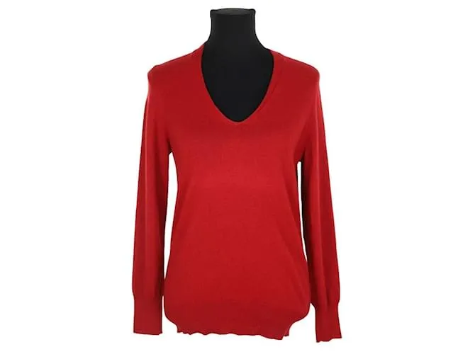 Isabel Marant Etoile Maglione di cotone rosso