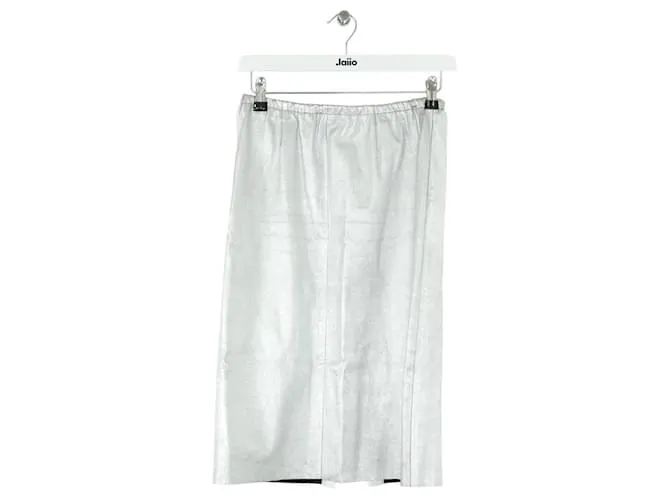 Zadig & Voltaire Gonna in pelle argentata Argento